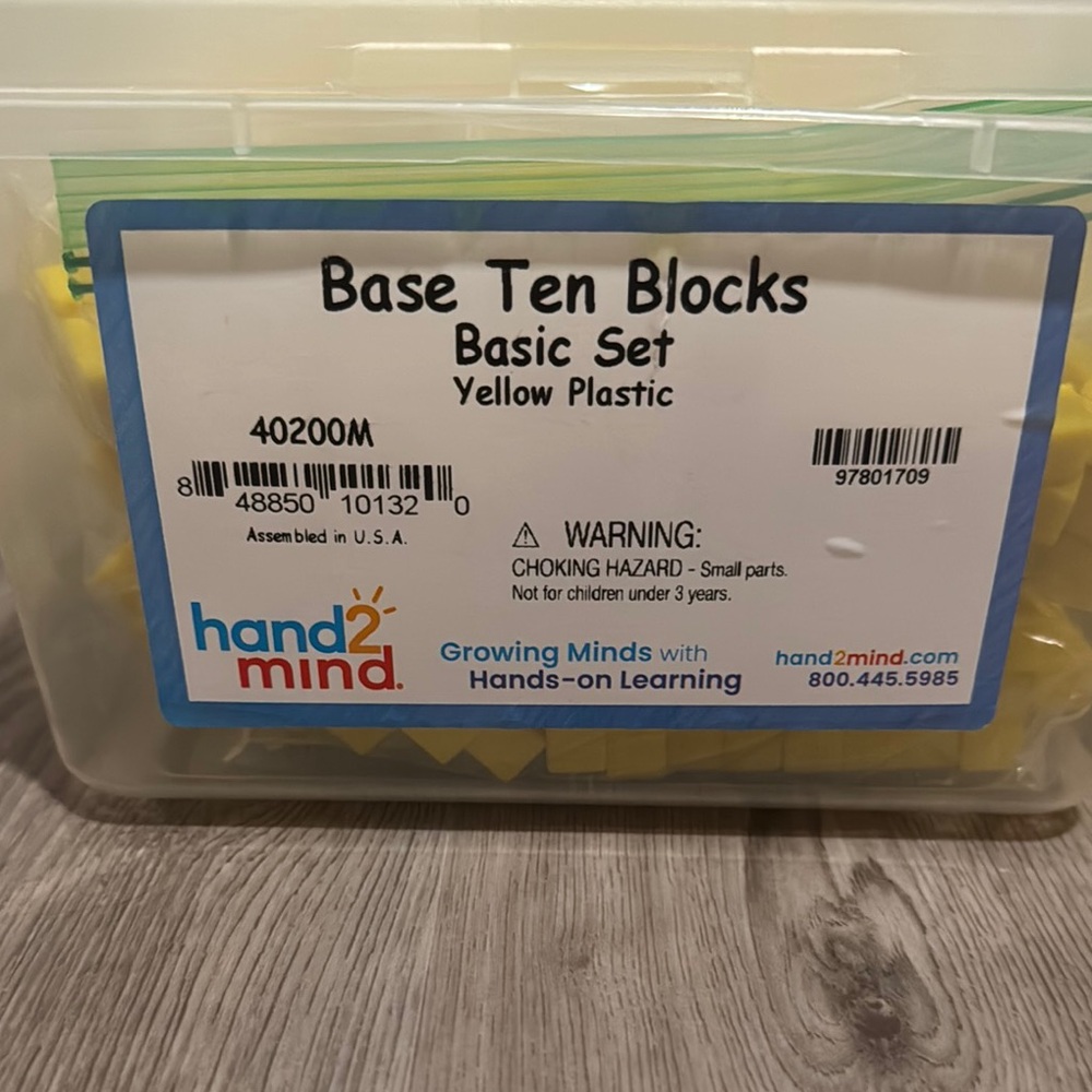 One (1) Hand2Mind Base Ten Blocks Basic - Picture 2 of 5